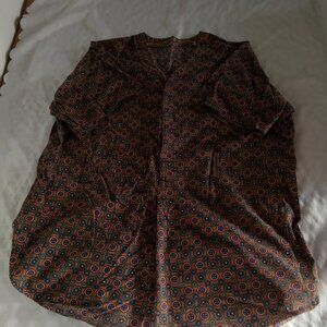 Vintage 1980's short pajamas made in Quebec, very well preserved, no buttons